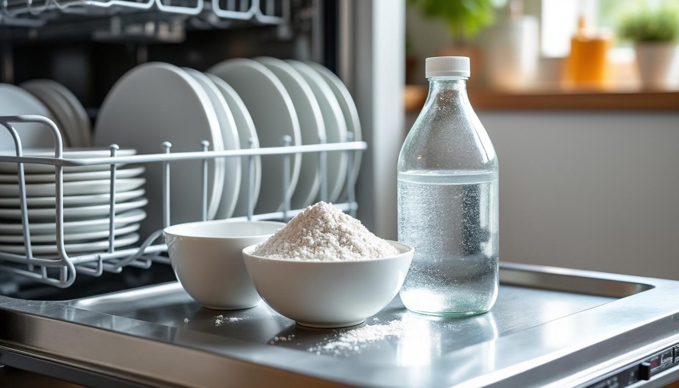 découvrez 3 astuces efficaces pour éliminer les traces blanches de votre lave-vaisselle et retrouver une vaisselle parfaitement propre et brillante.