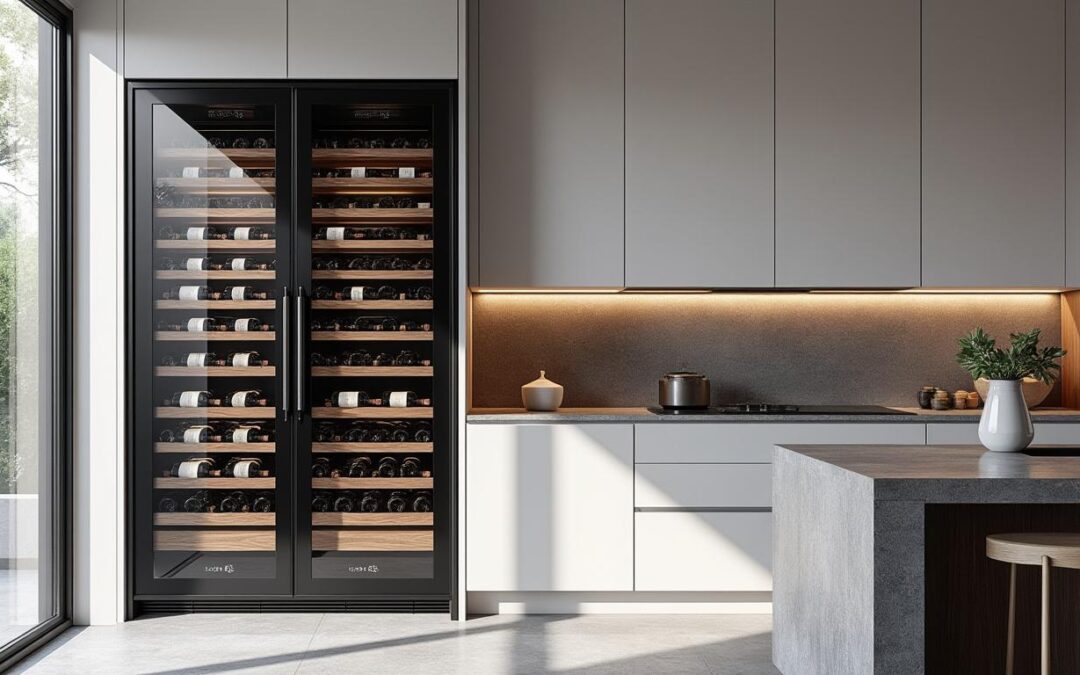 découvrez la cave à vin encastrable, l'équilibre idéal entre design élégant et fonctionnalité optimale, pour sublimer votre cuisine et conserver vos vins dans les meilleures conditions.